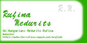 rufina medurits business card